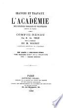 Séances et travaux de l'Académie des sciences morales et politiques, compte rendu