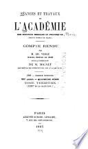 Séances et travaux de l'Académie des sciences morales et politiques, compte rendu