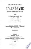 Séances et travaux de l'Académie des Sciences Morales et Politiques