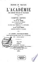Séances et travaux de l'Académie des Sciences Morales et Politiques
