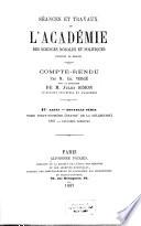 Séances et travaux de l'Académie des Sciences Morales et Politiques