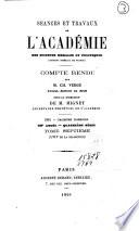 Seances et Travaux de l'Academie des Sciences Morales et Politiques
