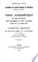 Séances et travaux de l'Académie des Sciences Morales et Politiques