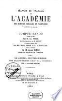 Séances et travaux de l'Académie des Sciences Morales et Politiques