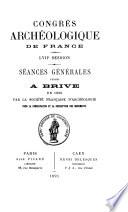 Séances générales tenues à ... en ... par la Société française pour la conservation des monuments historiques