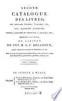 Second Catalogue des livres