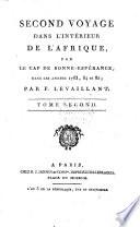 Second voyage dans l'intérieur de l'Afrique
