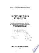 Sectes, cultures et sociétés