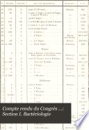 Section I. Bactériologie