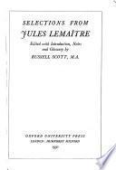 Selections from Jules Lemaître