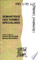 Sémantique des termes spécialisés