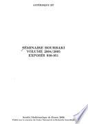 Séminaire Bourbaki