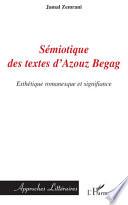 Sémiotique des textes d'Azouz Begag