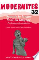Sens de la langue, Sens du langage