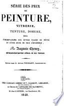 Série des prix de peinture, vitrerie, tenture, dorure ... Revue par G. A. Toussaint