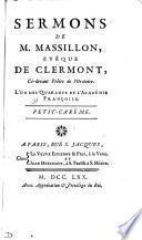 Sermons. Avent. Petit-Carême