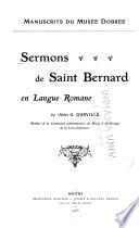 Sermons de Saint Bernard en langue romane