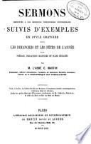 Sermons empruntés à nos meilleurs prédicateurs contemporains, suivis d'exemples en style oratoire pour les dimanches et les fêtes de l'année