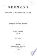 Sermons Preached in Lincoln's Inn Chapel