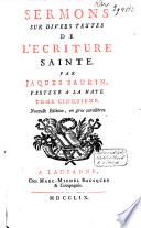 Sermons sur divers textes de l'Ecriture Sainte
