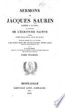 Sermons ... sur divers textes de l'Écriture Sainte