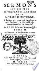 Sermons sur les plus importantes matière