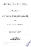 Sessional Papers of the Parliament of the Dominion of Canada