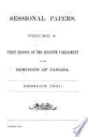Sessional Papers of the Parliament of the Dominion of Canada