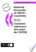 SET: National Accounts of OECD Countries Volume IIIa - Financial Accounts - Flows and Volume IIIb - Financial Balance Sheets - Stocks - 1991-2002, 2004 Edition