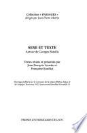 Sexe et texte