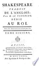 Shakespeare traduit de l'anglois: Antoine et Cléopatre; Timon d'Athènes