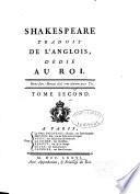 Shakespeare traduit de l'anglois: La tempête; Jules César