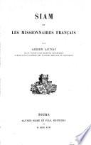 Siam et les missionnaires français