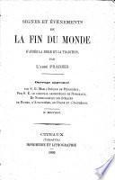Signes et événements de la fin du monde, d'après la Bible et la tradition