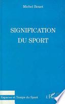 Signification du sport