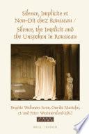 Silence, Implicite et Non-Dit chez Rousseau / Silence, the Implicit and the Unspoken in Rousseau