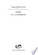 Simmel et la modernité