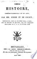 Simple histoire, comédie-vaudeville en un acte