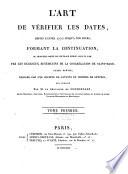 “L'”art de vérifier les dates, depuis l'année 1770 jusqu'à nos jours