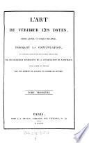 “L'”Art de vérifier les dates, depuis l'année 1770 jusqu'a nos jours