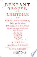 “L'”Enfant trouve ou l'histoire du chevalier de Repert