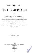 “L'”intermédiaire des chercheurs et curieux