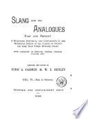 Slang and Its Analogues Past and Present