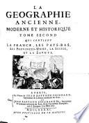 “La” Geographie Ancienne, Moderne Et Historique