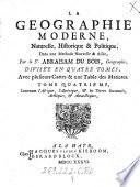 “La” géographie moderne, naturelle, historique & politique