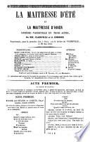 “La” maitresse d'été et la maitresse d'hiver