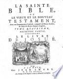 “La” Sainte Bible, ou, Le Vieux et le Nouveau Testament