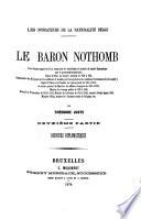“Le” baron Nothomb : 2. partie: discours diplomatiques