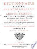 “Le” Dictionnaire Royal François-Anglois Et Anglois-François