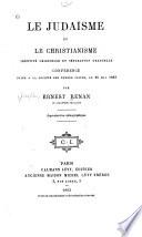 “Le” judaisme et le christianisme